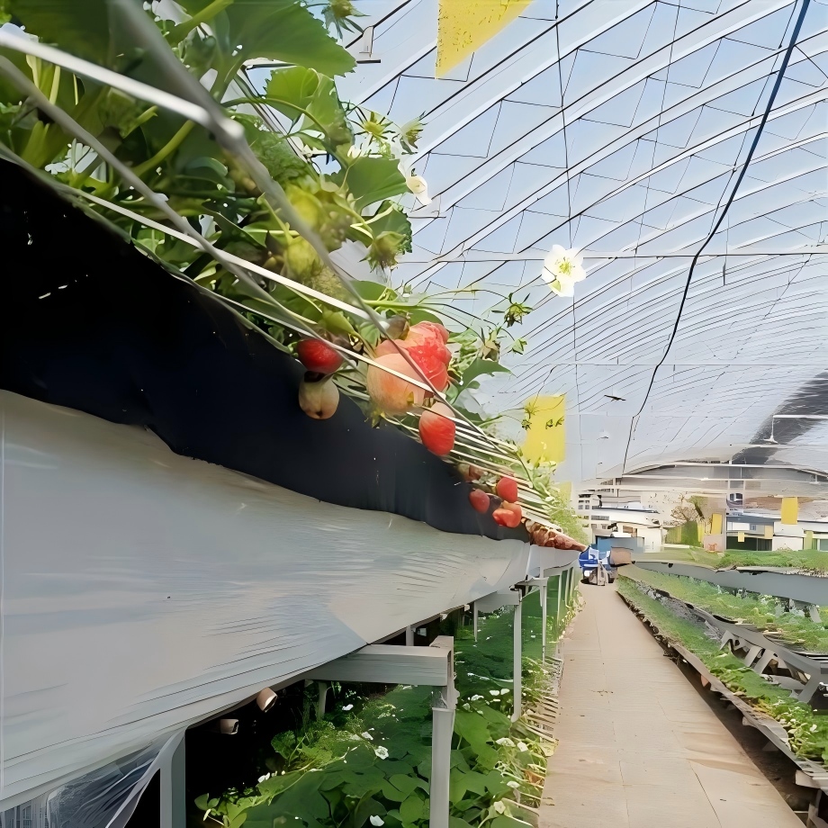 Greenhouse Double Row Strawberry Trough for Sale